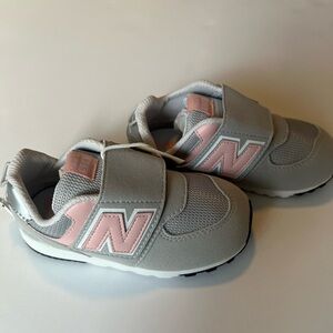 New Balance Kids' Sneakers in Gray and Pink